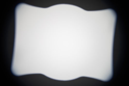 Photo of lightbox taken with Canon EF-S 10-18mm lens with EW-73C hood on full frame at 11mm to show vignetting