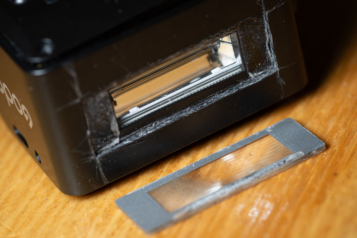 Godox IT30 Pro with Fresnel removed by cutting it out with a utility knife