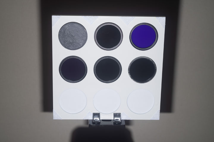 Ultraviolet photo of test target taken with Godox V480, Normal, 1/64 power, ISO 100