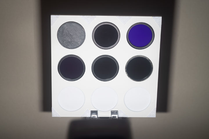 Ultraviolet photo of test target taken with Godox V860II, Normal, 1/128 power, ISO 100