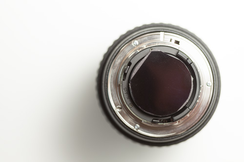 DIY rear filter using Lee Infrared polyester filter mounted on rear of Tokina 10-17mm fisheye lens