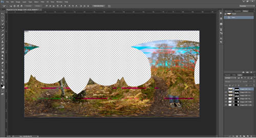 Corrupted layers in a PSD image